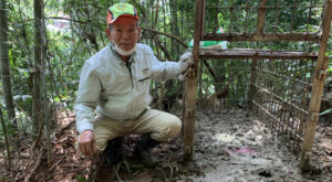 日本最高齢８１才の現役勢子さんがイノシシにやられるところでした…。